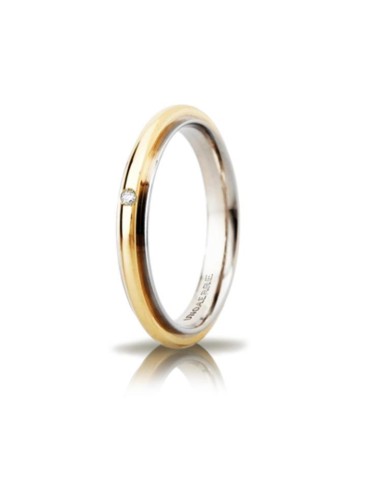 Brilliant Promises Andromeda Slim zweifarbiger Diamant aus Weiß- und Gelbgold