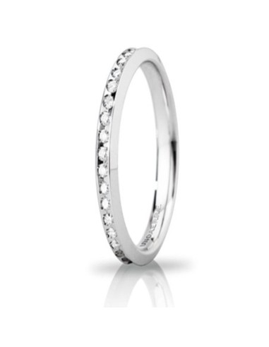 Anniversary Wedding Ring Venus Slim White Gold