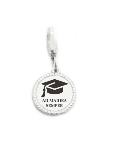 Charm de moneda de graduación