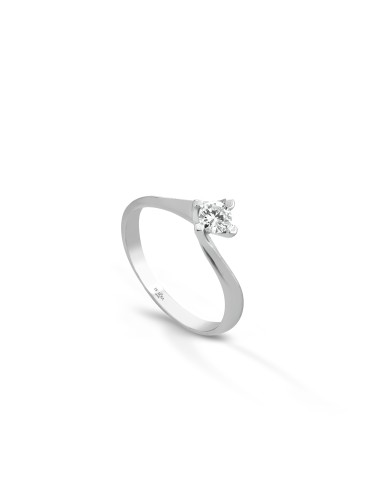 Bague Valentino Classic en or blanc 18 kt avec couleur G diamant