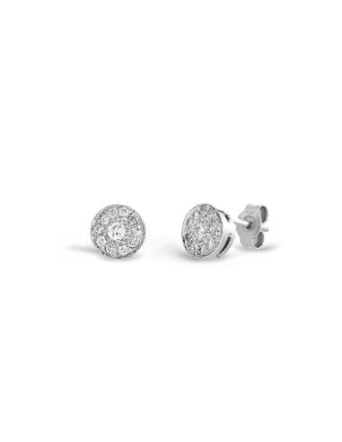 Magic Light Point Earrings in 18 kt white gold with diamonds