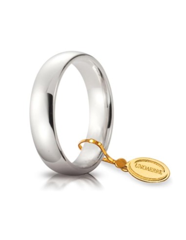 Wedding Rings Comfortable 5 mm White Gold